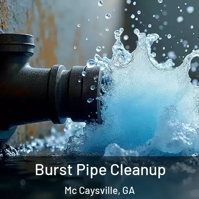  Burst Pipe Cleanup Mc Caysville, GA