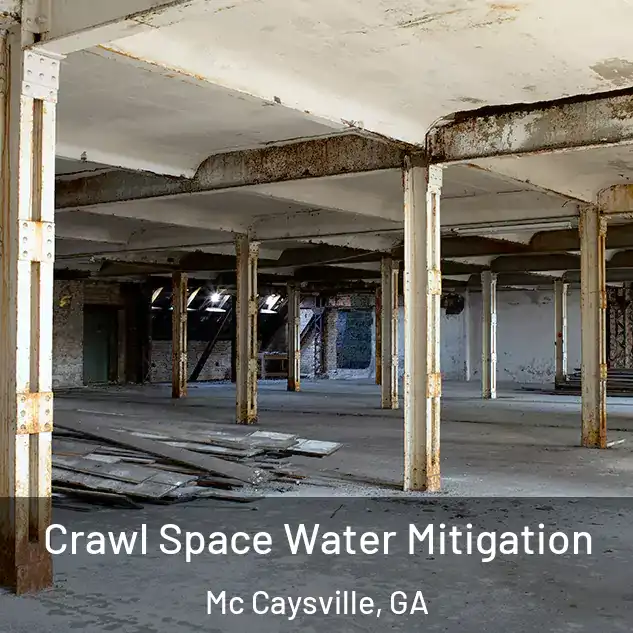  Crawl Space Water Mitigation Mc Caysville, GA