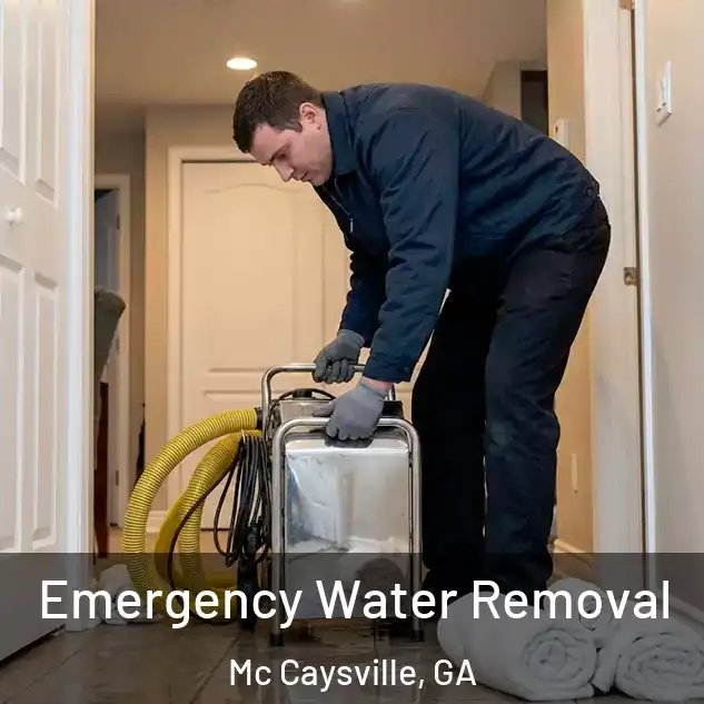  Emergency Water Removal Mc Caysville, GA