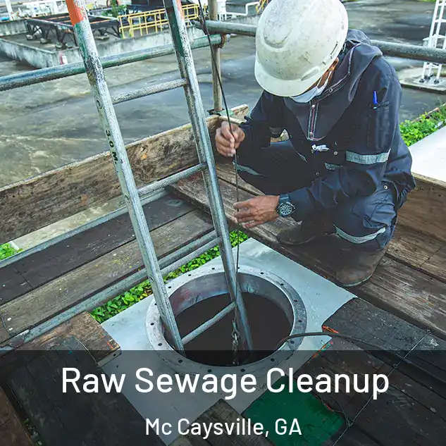  Raw Sewage Cleanup Mc Caysville, GA