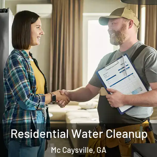  Residential Water Cleanup Mc Caysville, GA