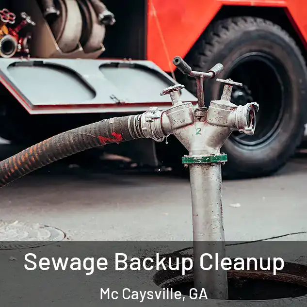  Sewage Backup Cleanup Mc Caysville, GA