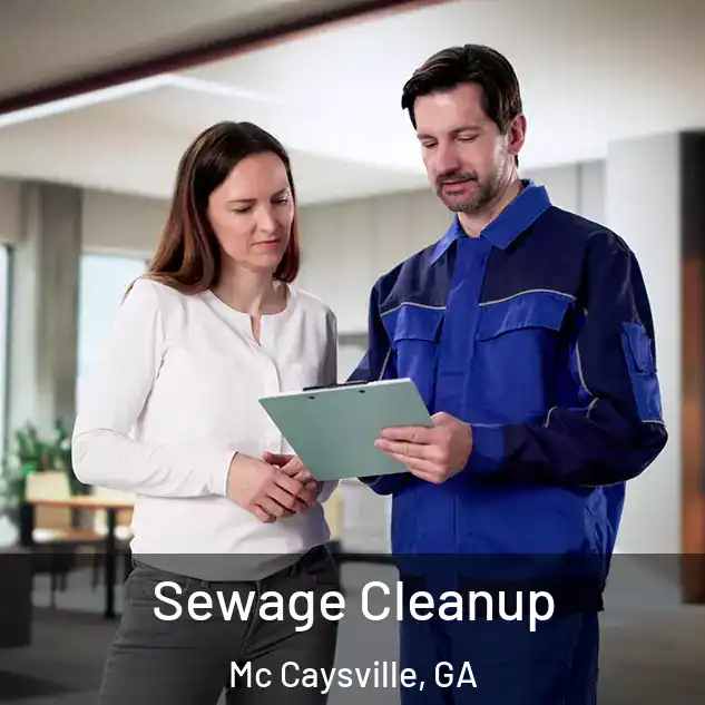  Sewage Cleanup Mc Caysville, GA