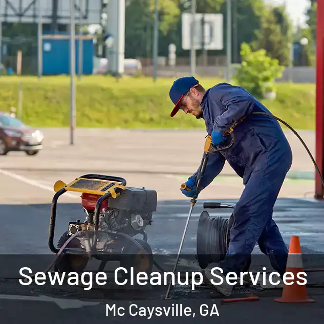  Sewage Cleanup Services Mc Caysville, GA