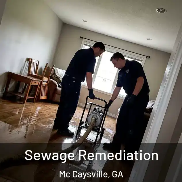  Sewage Remediation Mc Caysville, GA