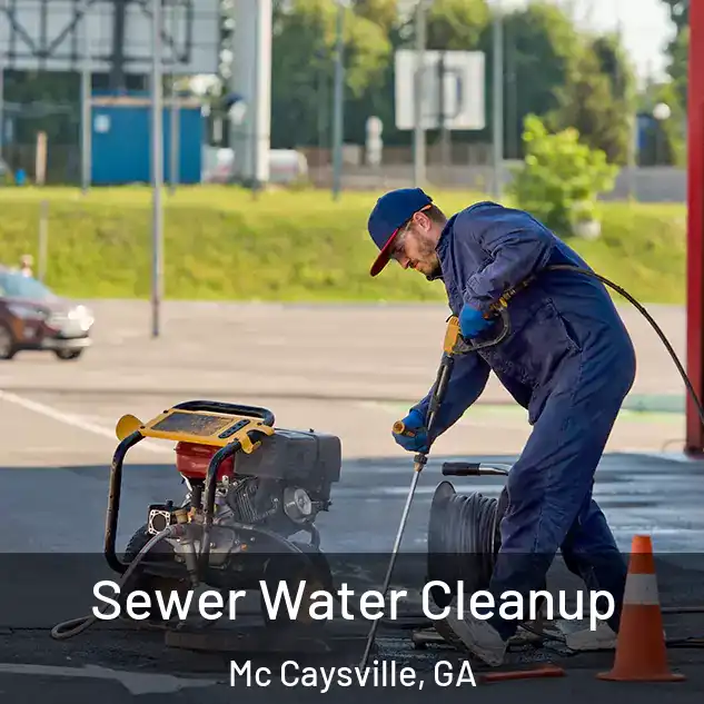  Sewer Water Cleanup Mc Caysville, GA